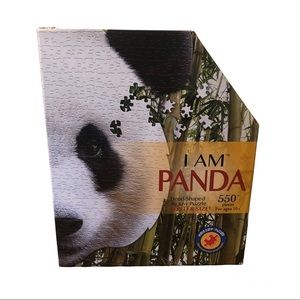 I Am Panda 550 Piece Animal Head Shaped Jigsaw Puzzle by Madd Capp Unique Shapes